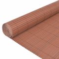 vidaXL Obojstranný záhradný plot 110x400 cm hnedý