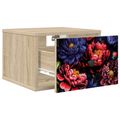 vidaXL Nástenná nočná skrinka KIEL 2 ks Dub sonoma 36 x 33 x 25 cm