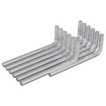 vidaXL Šesťhranný kľúč 1800 ks Strieborná 32 x 86 mm Oceľ