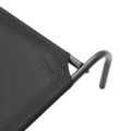vidaXL Vyvýšená posteľ pre psa čierna 150x90x20 cm Oxford Fabric Steel