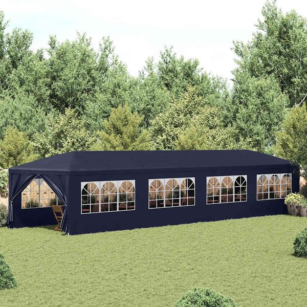 vidaXL Záhradný stan 3x12 m, modrý