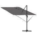 vidaXL Roma Parasol Antracit 286 x 284 x 265 cm Hliník a polyester