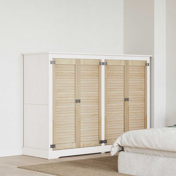 vidaXL Skříňové dvere s dverami 4 pcs Prírodná 110 x 2,1 x 39,5 cm