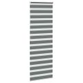 vidaXL Zebra roleta tmavošedá 80x200 cm šírka látky 75,9 cm polyester