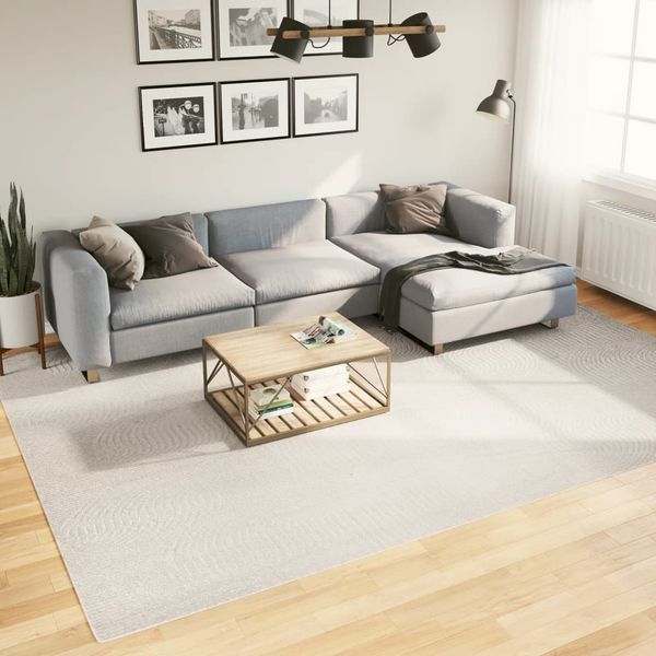 vidaXL Koberec IZA krátky vlas škandinávsky vzhľad krémový 240x340 cm
