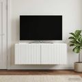 vidaXL Nástenná TV skrinka Biela 78,5 x 31 x 30 cm Kompozitné drevo
