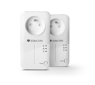 Zircon Powerline PL500, powerline adapter, prenos internetu cez zásuvky, SET
