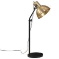 vidaXL Podlahová lampa 25 W starožitná mosadzná 30x30x90-150 cm E27