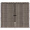 vidaXL Kôš na odpadky 2 ks Sivá 130 x 80 x 115 cm Polyetylén
