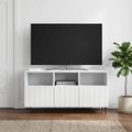 vidaXL TV skrinka Biela 102 x 34,5 x 50 cm Kompozitné drevo