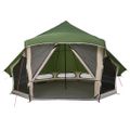 vidaXL Tipi stan so strechou Zelená 508 x 470 x 300 cm taft