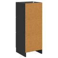 vidaXL Zásuvkový kabinet Čierna 33 x 34,5 x 87 cm Kompozitné drevo