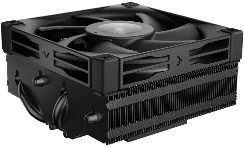 DEEPCOOL chladič AN400 Vzduchový chladic procesoru, nízkoprofilový, 4 tepelné trubice, 150W TDP, 92mm PWM ventilátor, Intel LGA1851/1700/1200, AMD AM5/A