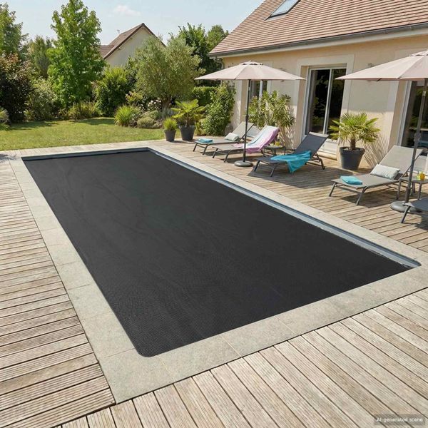 vidaXL Solárny bazénový kryt extra ťažký 732 x 366 cm 400 μm Štvorcový