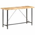 vidaXL Barový stôl 180x70x107 cm surové mangovníkové drevo