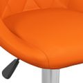 vidaXL Barové stoličky 2 ks oranžové umelá koža
