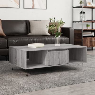 vidaXL Konferenčný stolík sivý sonoma 104x60x35 cm kompozitné drevo