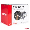 Zvukový signál klaksónu chrom 125 mm 12V AMIO-04074