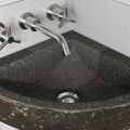 vidaXL Umývadlo Sivá (38-45) x (38-45) x 12 cm Riečna skala