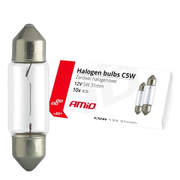 Halogénová žiarovka C5W Festoon 31mm 12V 10ks