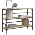 vidaXL Konzolový stolík dub sonoma 100x32x75 cm kompozitné drevo
