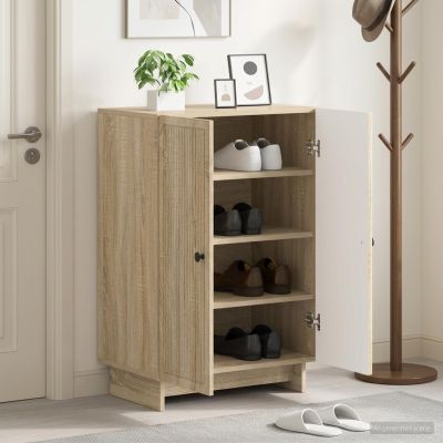 vidaXL Skriňa na topánky EDE 59,5 x 39,5 x 90 cm Kompozitné drevo