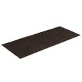 vidaXL Schodové rohože, samolepiace, 15 ks, 60x25 cm, tmavohnedé, obdĺžnikové