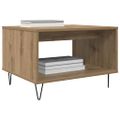 vidaXL Konferenčný stolík dub artisan 60 x 50 x 40 cm Kompozitné drevo