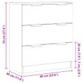 vidaXL Komoda staré drevo 60x30x70 cm kompozitné drevo