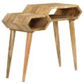 vidaXL Prístavný stolík z mangovníkového dreva 90x35x76 cm
