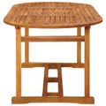 vidaXL Záhradný jedálenský stôl 180x90x75 cm masívne akáciové drevo