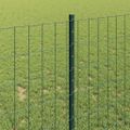 vidaXL Euro oplotenie s pilierom 10 x 1 m PVC potiahnutá oceľ Zelená