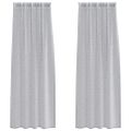vidaXL Voile záclona 2 ks Tmavo šedá 260 x 140 cm Polyester