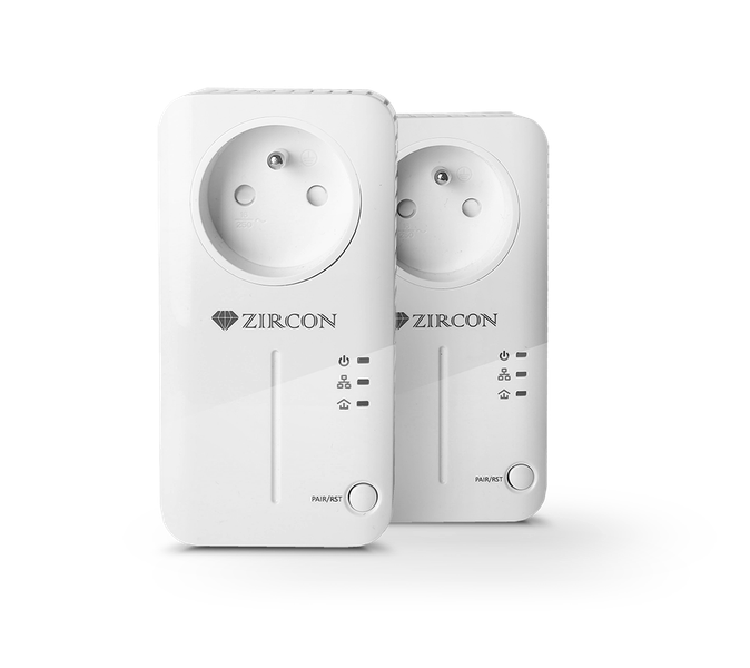 Zircon Powerline PL500, powerline adapter, prenos internetu cez zásuvky, SET
