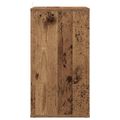 vidaXL Skrinka na gramofónové platne Staré drevo 38 x 33 x 61 cm