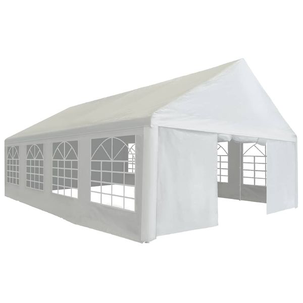 vidaXL Párty stan, PE 5x8 m, biely