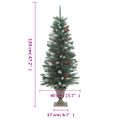 vidaXL Umelé vianočné stromčeky 2 ks 100 LED zeleno-biele 120 cm