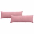 vidaXL Vankúše na pohovku 2 pcs Ružová 120 x 40 cm Kordúrová tkanina