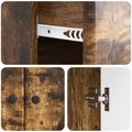vidaXL Servírovacia skriňa Dymový dub 66 x 34,5 x 90 cm