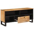 vidaXL TV skrinka Hnedá 100 x 33 x 46 cm Masívne mango drevo