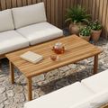 vidaXL Vrchná doska 100 x 50 x 3,5 cm Obdĺžnikový Husté teakové drevo