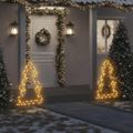 vidaXL Vianočná svetelná dekorácia s hrotmi strom 115 LED 90 cm
