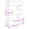 vidaXL skrinka na knihy/priehradka Old Wood 100x24x155 cm