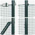 vidaXL Zvarené drôtené pletivo s betónovým základom 50 x 1,4 m Zelená