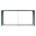 vidaXL Záhradná kôlňa na drevo zelená 330x92x153 cm galvanizovaná oceľ