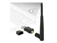 Sieťový adaptér - USB 2.0 - Wi-Fi 5 - čierna