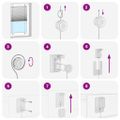 vidaXL plisovaná roleta antracit 75x200 cm Šírka látky 74,4 cm