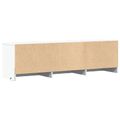 vidaXL TV skriňa s LED 140 x 34 x 40 cm Biely Konštruované drevo