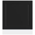 vidaXL Panel umývačky riadu Porto čierna 60x1,5x57 cm kompozitné drevo