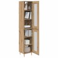 vidaXL Highboard 2 ks Remeselný dub 34,5 x 34 x 180 cm